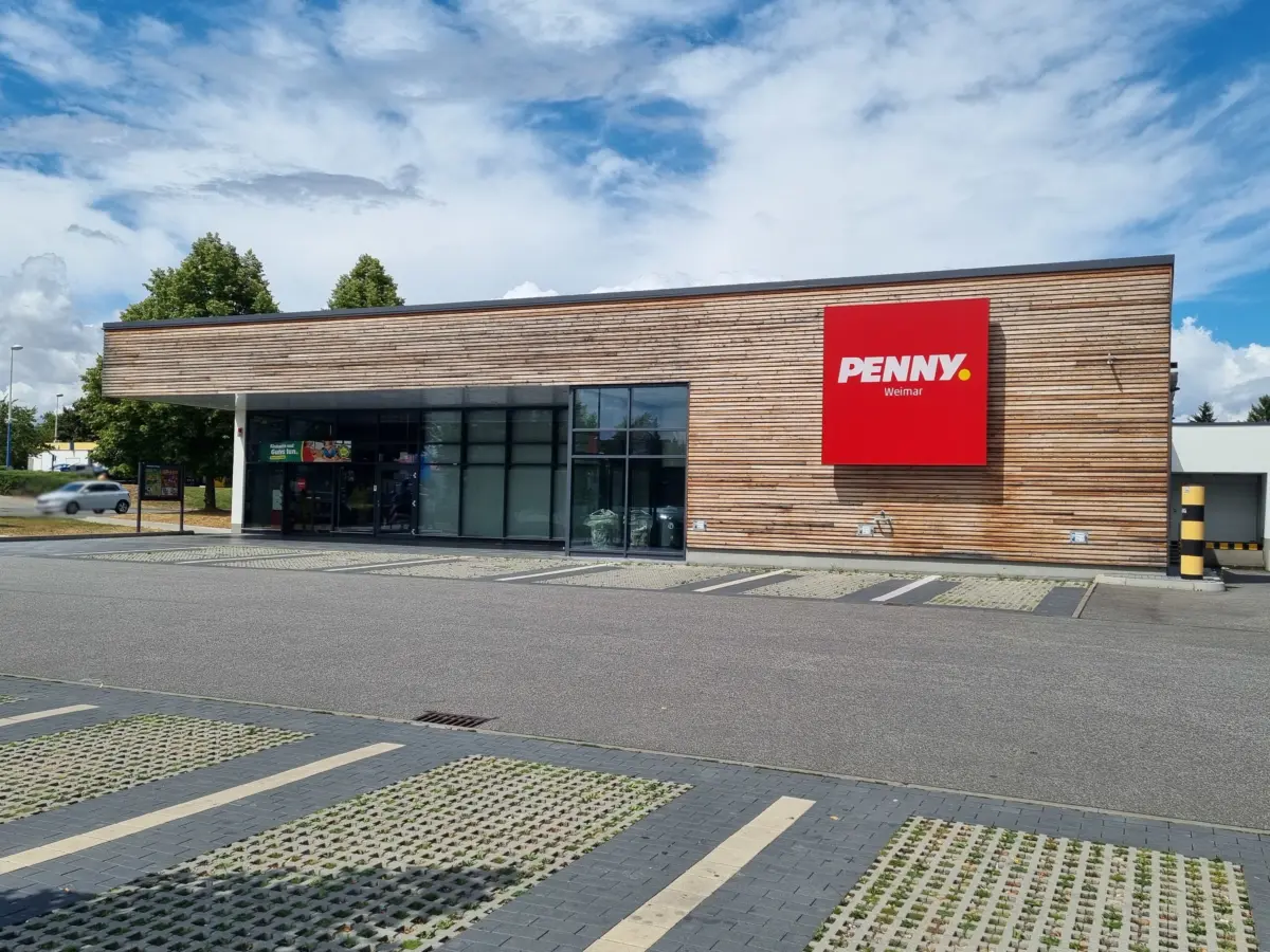 PENNY Weimar, Hauptansicht vom Parkplatz1